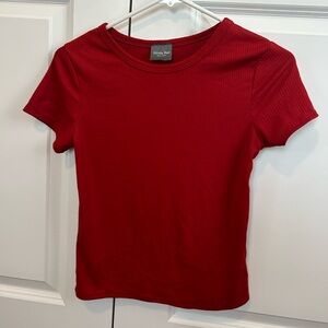 Red baby tee